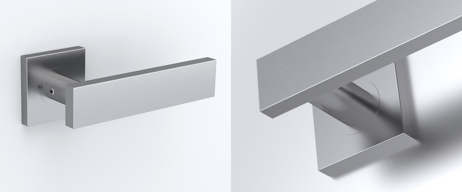 hardware for doors Intelliware stainless steel handle